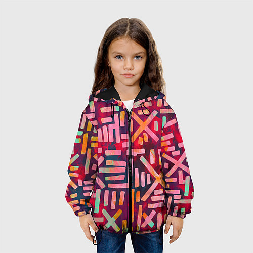 Детская куртка Geometry Etnic / 3D-Черный – фото 3