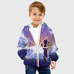 Куртка с капюшоном детская Your Name, цвет: 3D-белый — фото 2