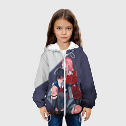Куртка с капюшоном детская Darling in the FranXX, цвет: 3D-белый — фото 2