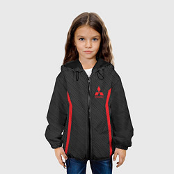 Куртка с капюшоном детская MITSUBISHI SPORT, цвет: 3D-черный — фото 2