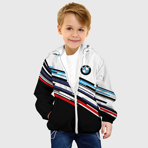 Детская куртка BMW BRAND COLOR БМВ / 3D-Белый – фото 4