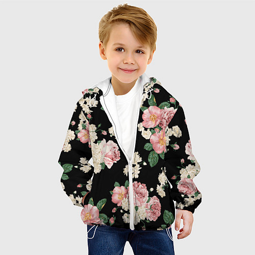 Детская куртка Floral Pattern / 3D-Белый – фото 4