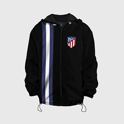 Куртка с капюшоном детская FC Atletico Madrid: Blue Line, цвет: 3D-черный
