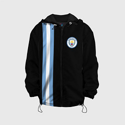 Куртка с капюшоном детская Манчестер Сити, цвет: 3D-черный