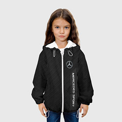 Куртка с капюшоном детская Mercedes AMG: Sport Line, цвет: 3D-белый — фото 2