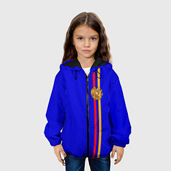 Куртка с капюшоном детская Армения, цвет: 3D-черный — фото 2
