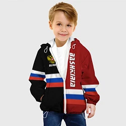 Куртка с капюшоном детская Bashkiria, Russia, цвет: 3D-белый — фото 2