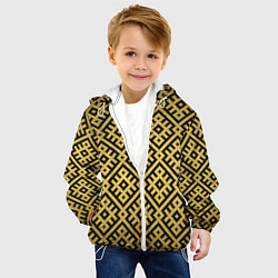 Куртка с капюшоном детская Обережная вышивка, цвет: 3D-белый — фото 2