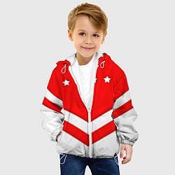 Куртка с капюшоном детская Звезды Спартака, цвет: 3D-белый — фото 2