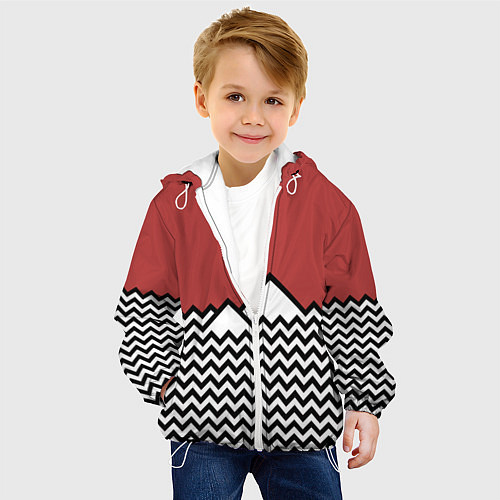 Детская куртка Горы Твин Пикс / 3D-Белый – фото 4