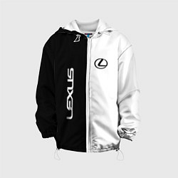 Куртка с капюшоном детская Lexus: Black & White, цвет: 3D-белый