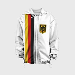 Куртка с капюшоном детская I Love Germany, цвет: 3D-белый
