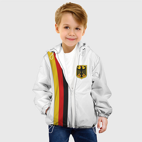 Детская куртка I Love Germany / 3D-Белый – фото 4