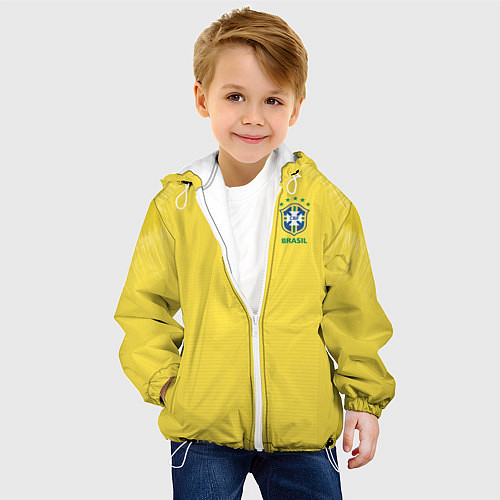 Детская куртка Бразилия: ЧМ-2018 / 3D-Белый – фото 4