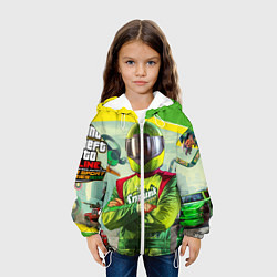 Куртка с капюшоном детская GTA V: Online Racer, цвет: 3D-белый — фото 2