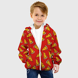 Куртка с капюшоном детская Острая пицца, цвет: 3D-белый — фото 2