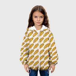 Куртка с капюшоном детская Стиль багета, цвет: 3D-белый — фото 2
