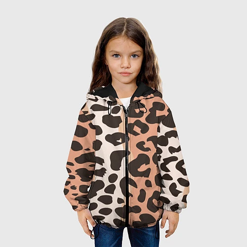 Детская куртка Шкура леопарда / 3D-Черный – фото 3