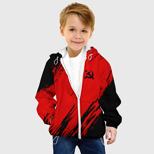 Детская куртка USSR: Red Patriot / 3D-Белый – фото 4