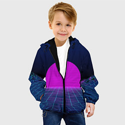Куртка с капюшоном детская Digital Sunrise, цвет: 3D-черный — фото 2