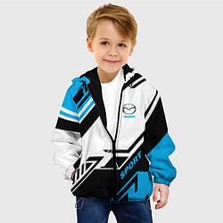 Куртка с капюшоном детская Mazda: Techno Sport, цвет: 3D-черный — фото 2