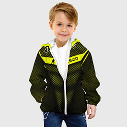 Куртка с капюшоном детская CS:GO Yellow Carbon, цвет: 3D-белый — фото 2