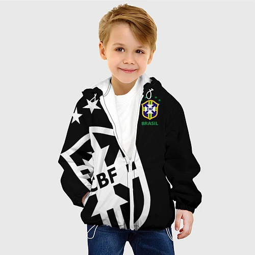 Детская куртка Brazil Team: Exclusive / 3D-Белый – фото 4
