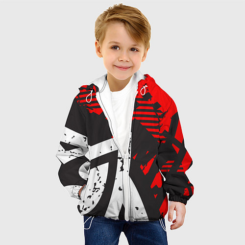 Детская куртка Grunge Art / 3D-Белый – фото 4