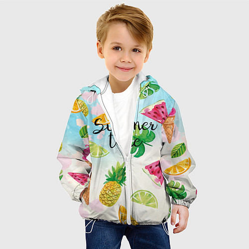 Детская куртка Summer Time / 3D-Белый – фото 4