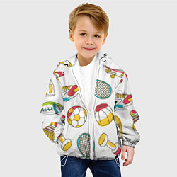 Куртка с капюшоном детская Sport Life, цвет: 3D-белый — фото 2