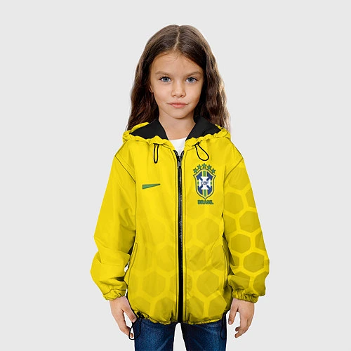 Детская куртка Brazil Team: WC 2018 / 3D-Черный – фото 3