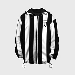 Куртка с капюшоном детская FC Juventus, цвет: 3D-черный
