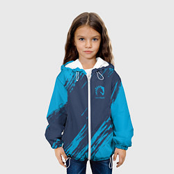 Куртка с капюшоном детская Team Liquid: Abstract Style, цвет: 3D-белый — фото 2