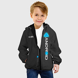 Куртка с капюшоном детская RK800 Android, цвет: 3D-черный — фото 2