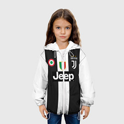 Куртка с капюшоном детская FC Juventus 18-19, цвет: 3D-белый — фото 2