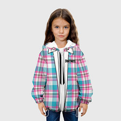 Куртка с капюшоном детская Fortnite: Базовый костюм, цвет: 3D-белый — фото 2