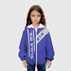 Куртка с капюшоном детская BTS: Suga 93, цвет: 3D-белый — фото 2