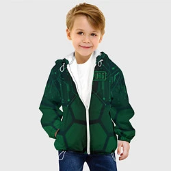 Куртка с капюшоном детская PUBG: Green Guard, цвет: 3D-белый — фото 2