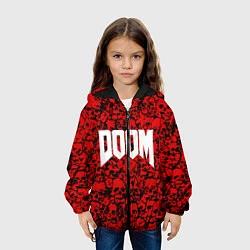 Куртка с капюшоном детская DOOM: Blooded Skuls, цвет: 3D-черный — фото 2