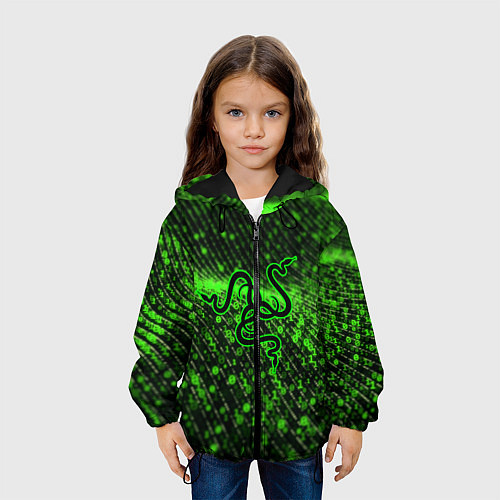 Детская куртка RAZER: Snake Style / 3D-Черный – фото 3