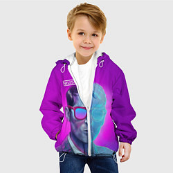 Куртка с капюшоном детская Мэттью Бэллами, цвет: 3D-белый — фото 2
