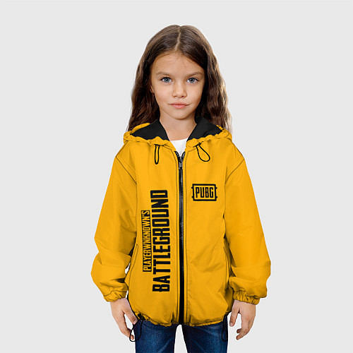 Детская куртка PUBG: Yellow Fashion / 3D-Черный – фото 3