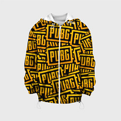 Куртка с капюшоном детская PUBG Pattern, цвет: 3D-белый