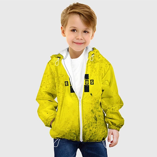 Детская куртка Metro Exodus: Yellow Grunge / 3D-Белый – фото 4