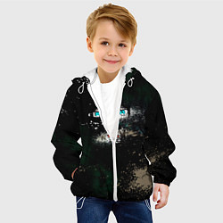 Куртка с капюшоном детская Бездомный Бог, цвет: 3D-белый — фото 2