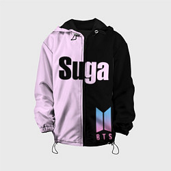 Куртка с капюшоном детская BTS Suga, цвет: 3D-черный