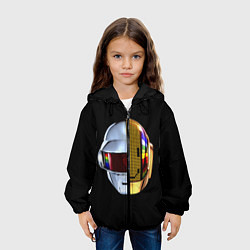 Куртка с капюшоном детская Daft Punk: Smile Helmet, цвет: 3D-черный — фото 2