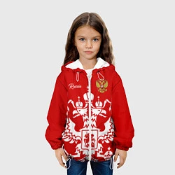 Куртка с капюшоном детская Red Russia, цвет: 3D-белый — фото 2