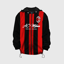 Куртка с капюшоном детская AC Milan, цвет: 3D-черный