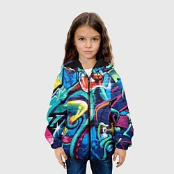 Куртка с капюшоном детская Street Fashion, цвет: 3D-черный — фото 2